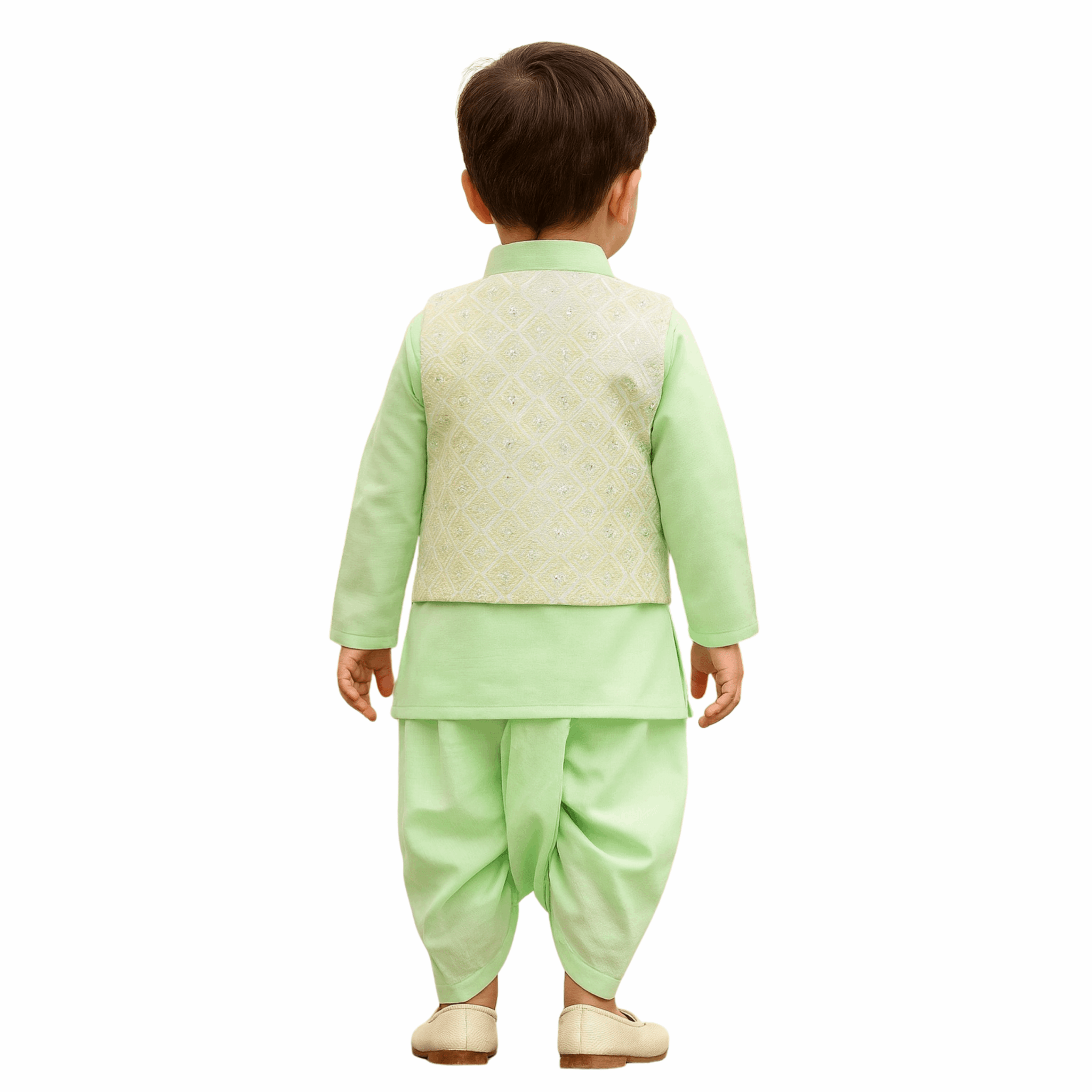 Boys Kurta Pajama Set with Modi Jacket - Zustenjoy.com