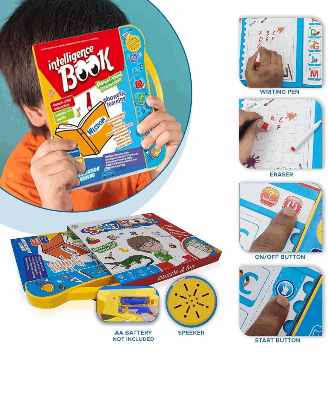 child-safe interactive learning book