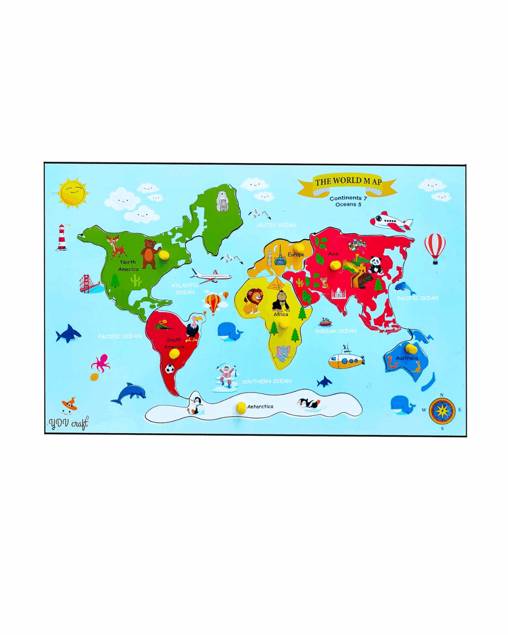 Toddler World Map Puzzle – Age 3+