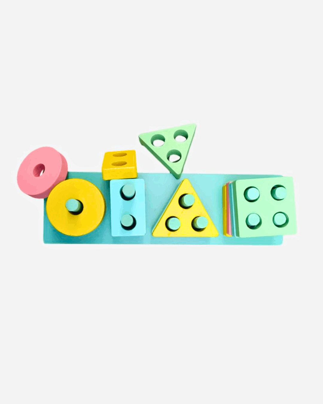geometric shape sorting toy for toddlers