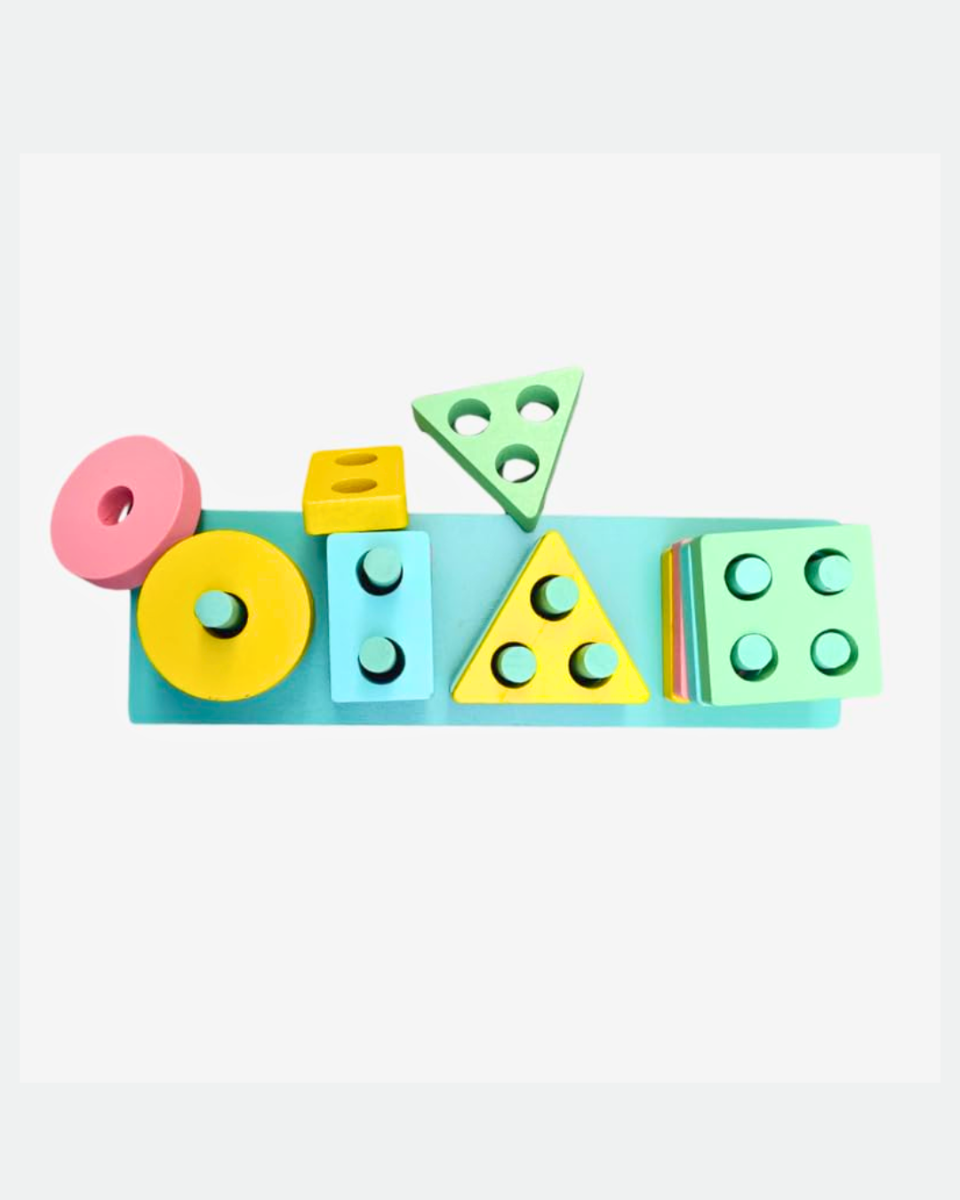 geometric shape sorting toy for toddlers