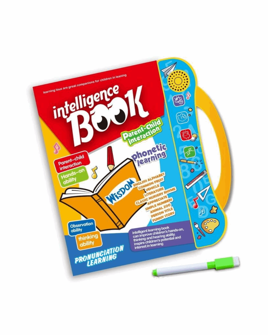 interactive musical phonetic learning book for kids

