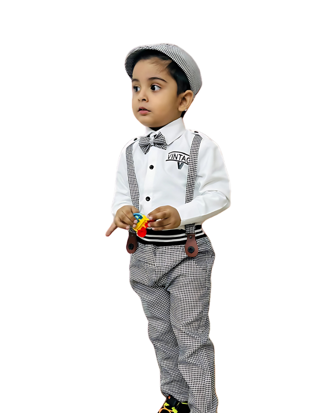 kidz collection-Toddler Boys' 5-Piece Vintage Outfit Set