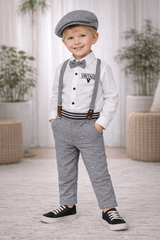 Toddler Boys Vintage Outfit Set - 5-Piece Stylish Ensemble - Zustenjoy.com