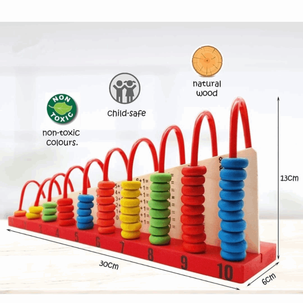 Wooden Abacus Math Toy – Fun Learning Kit for Kids Ages 3+ - Zustenjoy.com