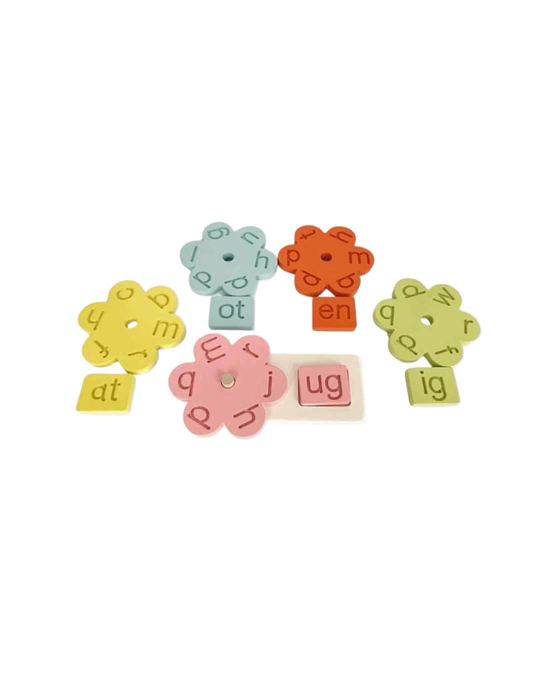 Wooden Montessori Spelling Toy for Kids - Educational 3-Letter Word ...
