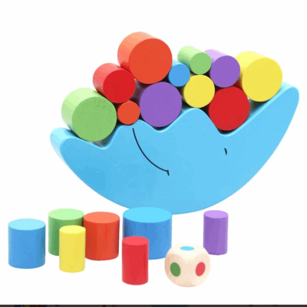 Wooden Moon Balance Toy for Kids - Fun and Educational Balance Game - Zustenjoy.com