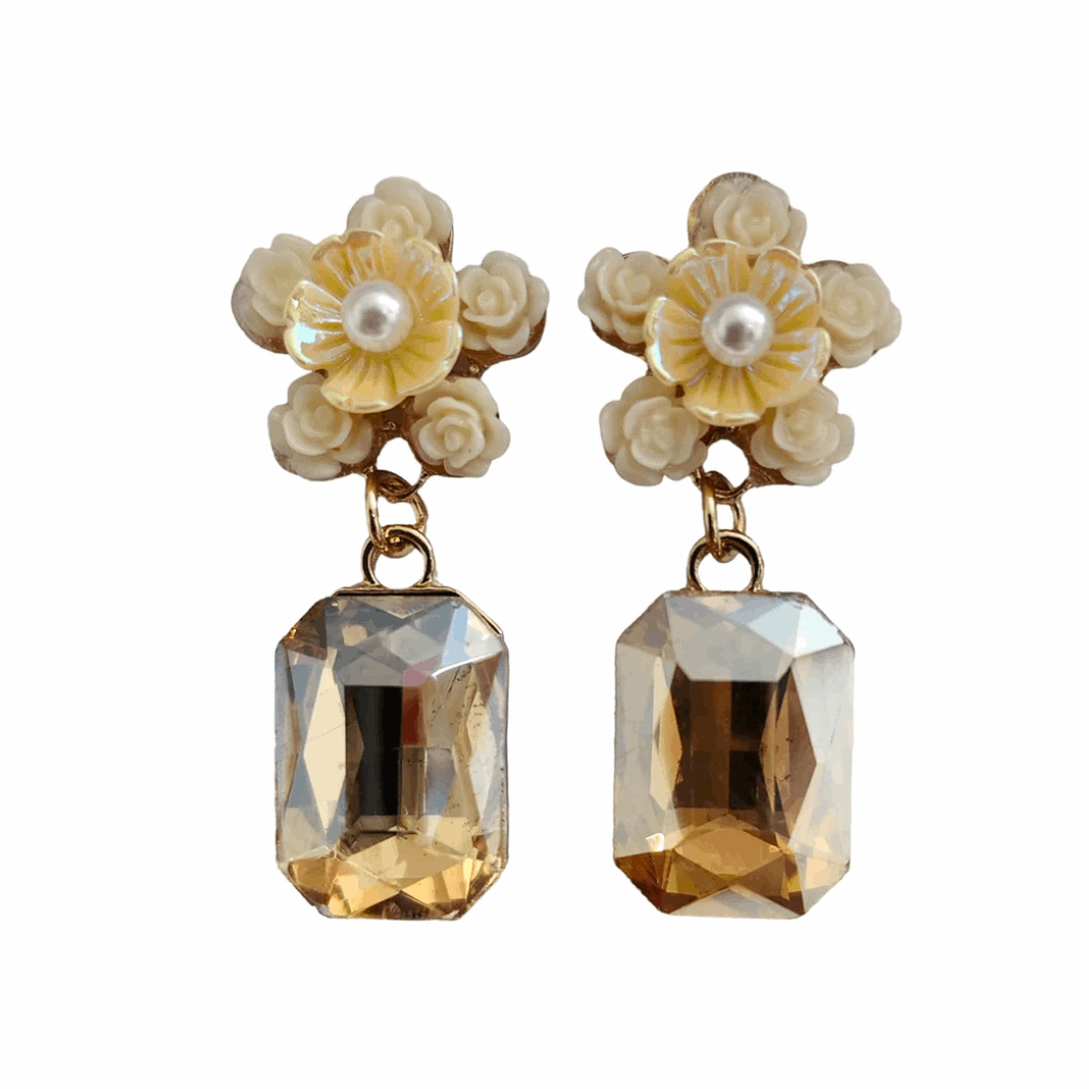 yellow-Korean Earring for Girls - Celebrity Inspired Stylish