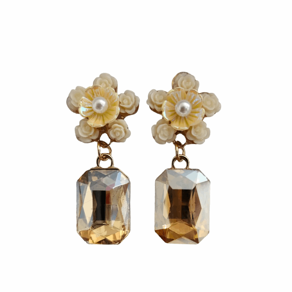 yellowish-golden--Korean Earring for Girls 
